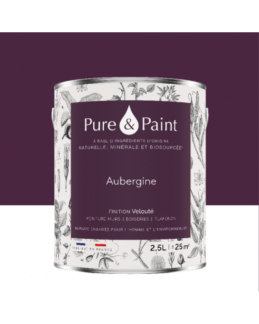 Peinture intérieure Aubergine finition veloutée