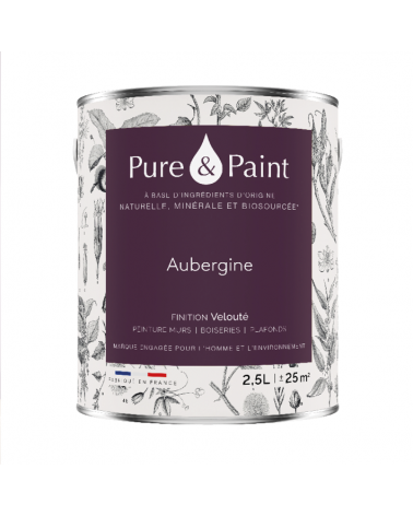 Peinture intérieure Aubergine finition veloutée